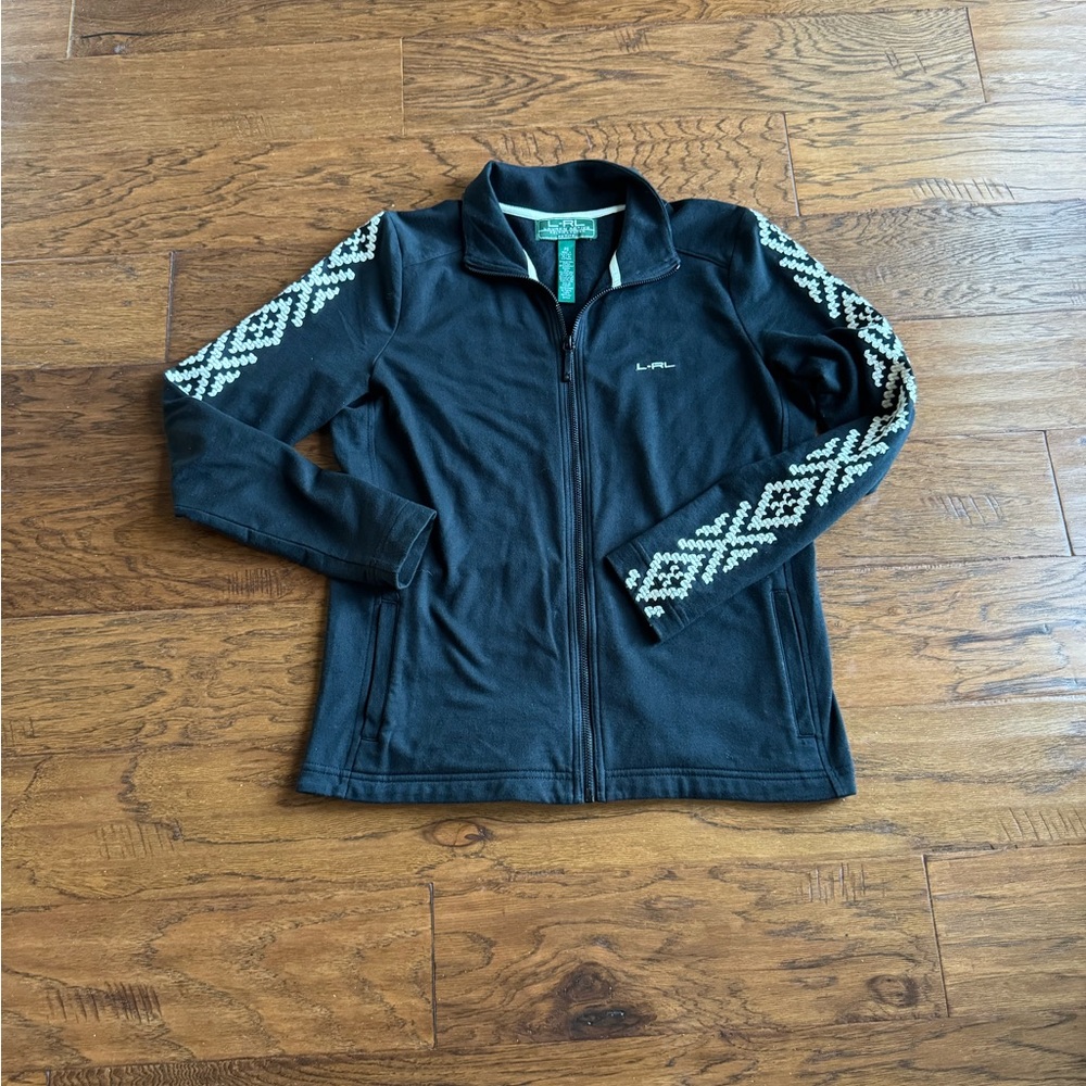 Lauren Ralph Lauren Black Embroidery Active Jacket - Picture 4 of 11